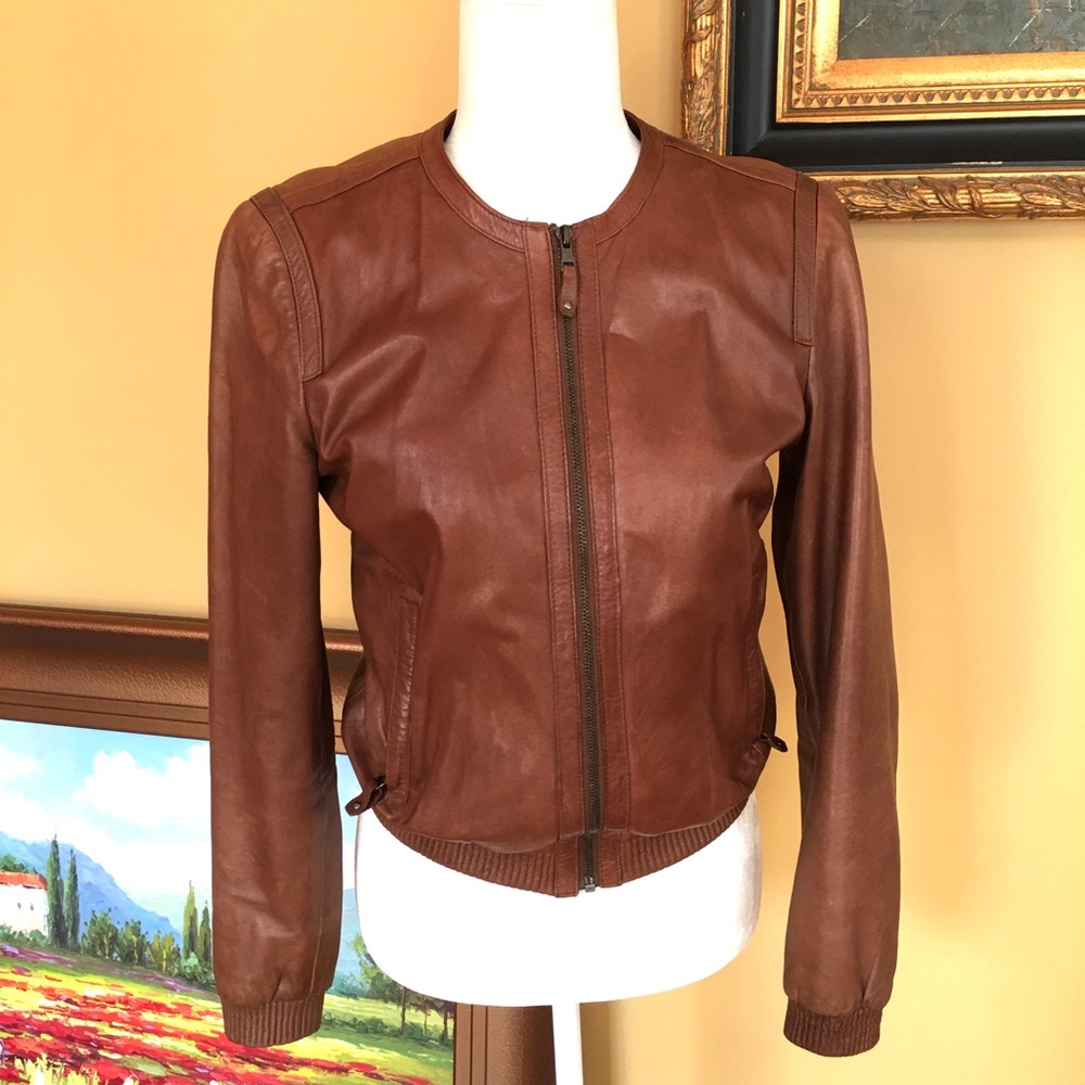 Massimo Dutti leather jacket